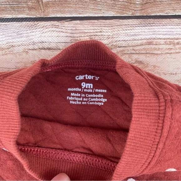 Carter’s baby girl onesie size  9 months - Picture 5 of 11